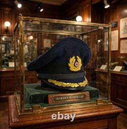 WW2 German Navy Kriegsmarine Officer Visor Cap Field Grade Historical Repro MTO