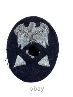 WW2 German Navy Kriegsmarine Technical Officials Advanced Level Emblem Patch