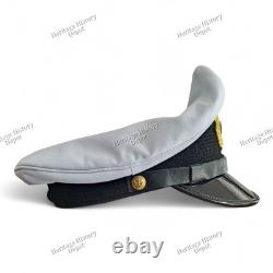 WW2 German Navy Kriegsmarine U-Boat Officer Visor Cap Junior Officer Hat Repro
