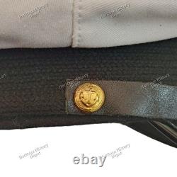 WW2 German Navy Kriegsmarine U-Boat Officer Visor Cap Junior Officer Hat Repro