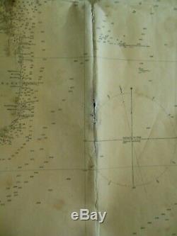 WW2 German Navy Kriegsmarine U Boot Nautical chart Mozambique Port Natal