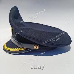 WW2 German Navy U-Boat Kriegsmarine Blue visor cap Junior Officer Handmade Repro