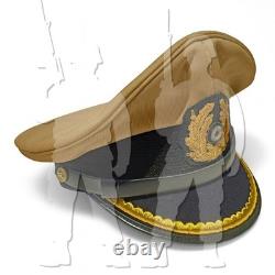 WW2 German Navy U-Boat Kriegsmarine Tropical visor cap Junior Officer Hat Repro