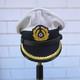 WW2 German Navy UBoat Kriegsmarine white visor cap Junior Officer Handmade Repro