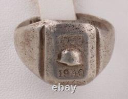 WW2 German RING Stahlhelm WWII Card 1939 Sygnet 1940 GERMANY KRIEGSMARINE Army