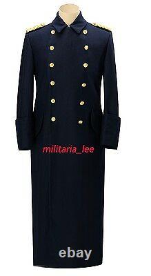WW2 German Repro Kriegsmarine Admiral Navy Blue Wool Overcoat All Sizes