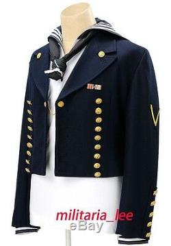 WW2 German Kriegsmarine Officer Wool Tunic Repro Navy Sailor Shirt Top Jacket