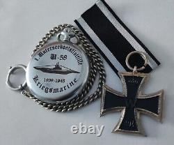 WW2 German U-boat 1. Th Flotille U-58 U-BOOT Kriegsmarine 1939-1945 Pocket watch