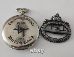 WW2 German U-boat 2. Th Flotille U-868 U-BOOT Kriegsmarine 1943 Pocket watch