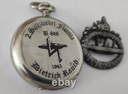 WW2 German U-boat 2. Th Flotille U-868 U-BOOT Kriegsmarine 1943 Pocket watch