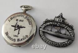 WW2 German U-boat 2. Th Flotille U-868 U-BOOT Kriegsmarine 1943 Pocket watch