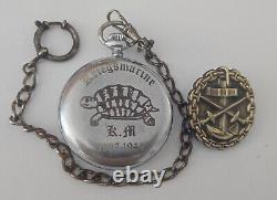 WW2 German U-boat 3. Th Flotille U-BOOT Kriegsmarine 1937-1945 Pocket watch