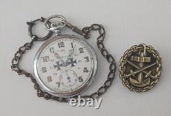 WW2 German U-boat 3. Th Flotille U-BOOT Kriegsmarine 1937-1945 Pocket watch