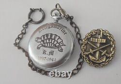 WW2 German U-boat 3. Th Flotille U-BOOT Kriegsmarine 1937-1945 Pocket watch