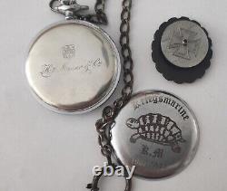 WW2 German U-boat 3. Th Flotille U-BOOT Kriegsmarine 1937-1945 Pocket watch