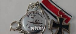 WW2 German U-boat 6. Th Flotille U-742 U-BOOT Kriegsmarine 1941-42 Pocket watch