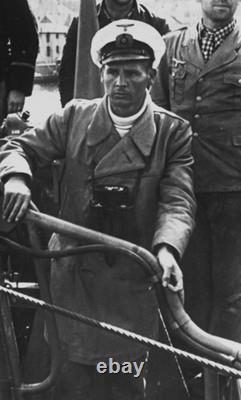 WW2 German U-boat leather jacket Kriegsmarine BROWN Horsehide ISSUED M 38/40