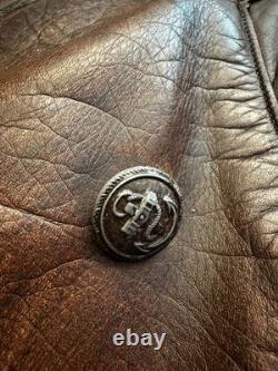 WW2 German U-boat leather jacket Kriegsmarine BROWN Horsehide ISSUED M 38/40