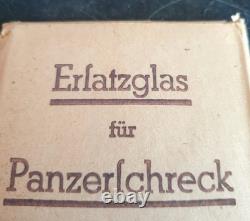 WW2 German Wehrmacht Replacement Glass for a Panzerschrek RP54 Found in Normandy
