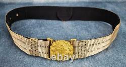 WW2 German brocade dress belt kriegsmarine officer US military Vet Navy buckle