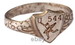 WW2 German ring U544 Man with U-boat naval submarine U-Boot Kriegsmarine Navy WW
