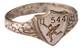 WW2 German ring U544 Man with U-boat naval submarine U-Boot Kriegsmarine Navy WW