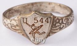 WW2 German ring U544 Man with U-boat naval submarine U-Boot Kriegsmarine Navy WW