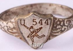 WW2 German ring U544 Man with U-boat naval submarine U-Boot Kriegsmarine Navy WW