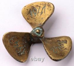 WW2 German ring naval Battleship Miniature Button Ship Kriegsmarine Navy WWII