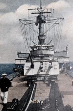 WW2 German ring naval Battleship Miniature Button Ship Kriegsmarine Navy WWII