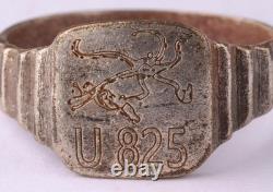 WW2 German ring submarine U825 Octopus sinks ship U-boat WWII U-Boot Kriegsmarin