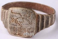 WW2 German ring submarine U825 Octopus sinks ship U-boat WWII U-Boot Kriegsmarin