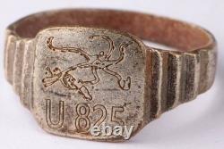 WW2 German ring submarine U825 Octopus sinks ship U-boat WWII U-Boot Kriegsmarin