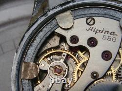 WW2 KM Kriegsmarine issued vintage military watch German Navy project Alpina 586