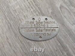 WW2 Kriegsmarine German Wermacht ID DOG TAG (N 8052/40 S)