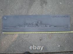 WW2 Kriegsmarine metal German battleship Scharnhorst large heavy 36 inches