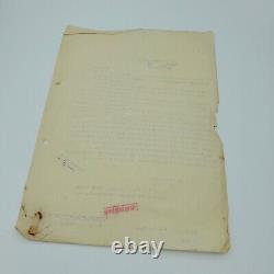 WW2 Original German Kriegsmarine officer training letter navy document Kiel old