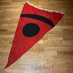 WW2 Original German Navy Signal Flag ROT Kriegsmarine