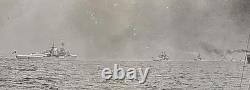 WW2 Photo 6 German Navy Battleships Heavy Cruisers At Sea Convoy Kriegsmarine