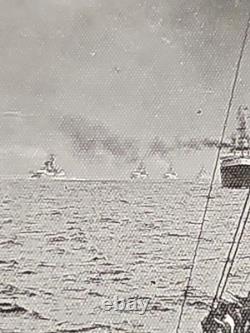 WW2 Photo 6 German Navy Battleships Heavy Cruisers At Sea Convoy Kriegsmarine