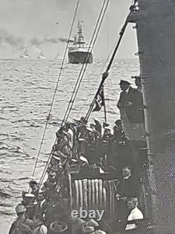 WW2 Photo 6 German Navy Battleships Heavy Cruisers At Sea Convoy Kriegsmarine