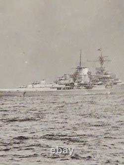 WW2 Photo 6 German Navy Battleships Heavy Cruisers At Sea Convoy Kriegsmarine