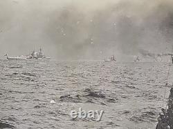 WW2 Photo 6 German Navy Battleships Heavy Cruisers At Sea Convoy Kriegsmarine