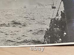 WW2 Photo 6 German Navy Battleships Heavy Cruisers At Sea Convoy Kriegsmarine