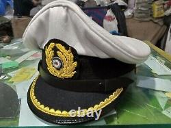 WW2 WWII German Navy U-Boat Senior Officer Kriegsmarine Visor Cap Hat Repro