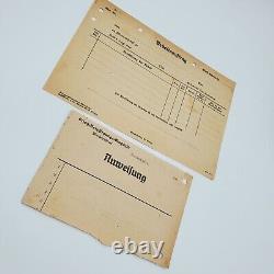 WW2 WWII Original German Kriegsmarine Navy Yard Gotenhafen port ship paperwork