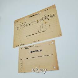 WW2 WWII Original German Kriegsmarine Navy Yard Gotenhafen port ship paperwork