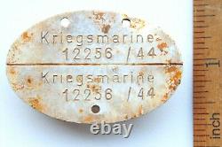 WW2 WWII Original German Navy Kriegsmarine Dog ID TAG (12256)