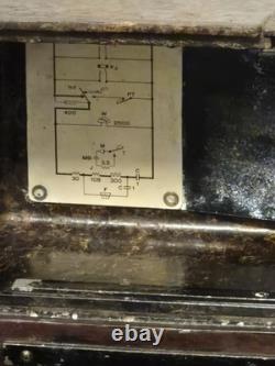 WW2 rare German Field Telephone F33 Kriegsmarine used, Yellow tab on top, 1944