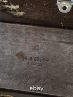 WW2 rare German Field Telephone F33 Kriegsmarine used, Yellow tab on top, 1944